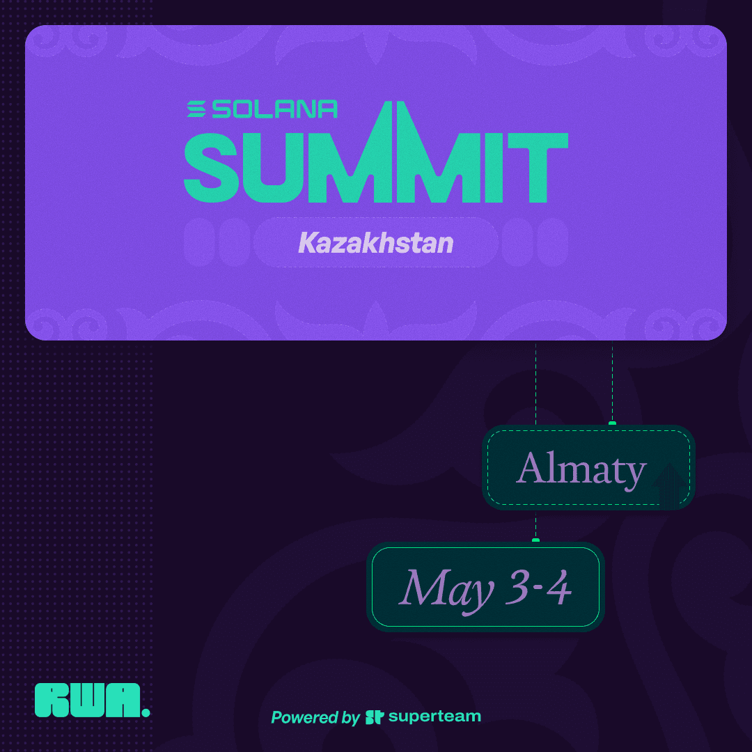 Solana Summit Almaty, May 3-4, 2027